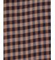 Chemise en flanelle vichy grande taille marron