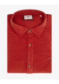 Chemise en velours grande taille orange
