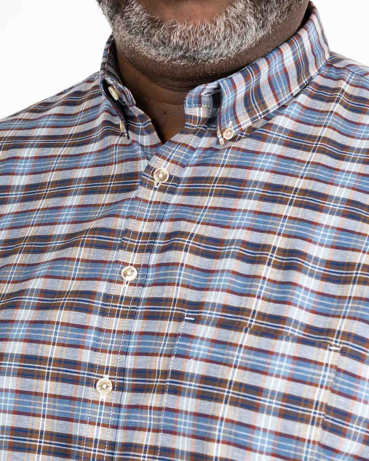 Chemise petit carreaux grande taille multicolore