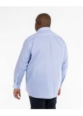 Chemise micromotif grande taille bleu