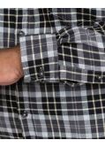 Chemise en flanelle à carreaux grande taille anthracite