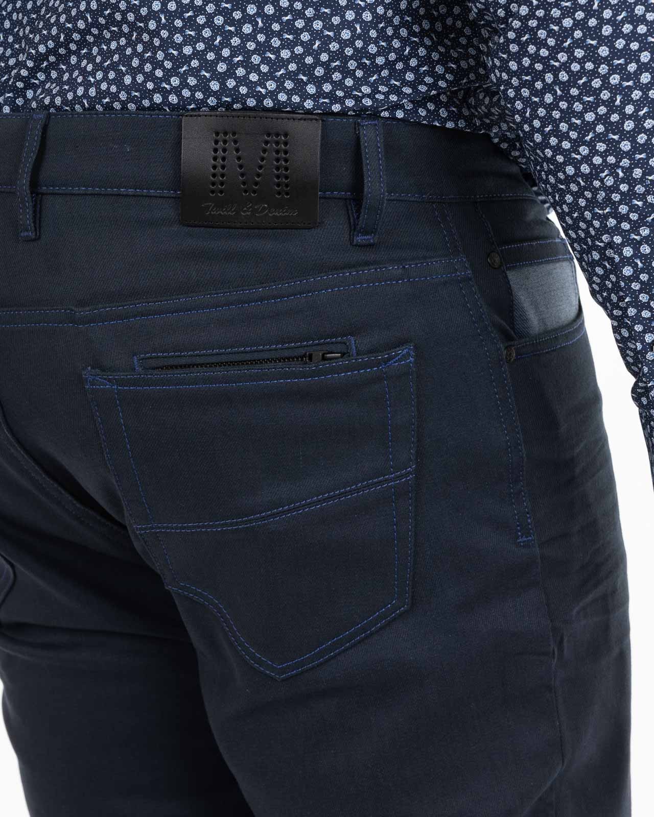 Jean 5 poches pour homme grand bleu marine