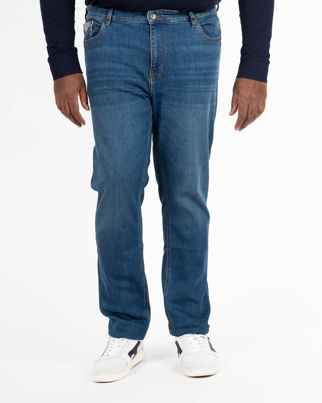 Jean 5poches grande taille bleu stone