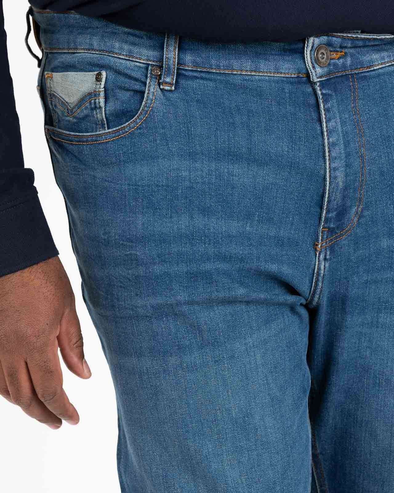 Jean 5poches grande taille bleu stone