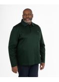 Polo manches longues mercerisé grande taille vert