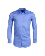 Chemise Oxford bleue: manches extra-longues 69cm