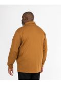 Polo manches longues grande taille camel