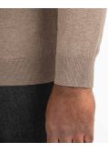 Pull en coton stretch pour homme grand beige