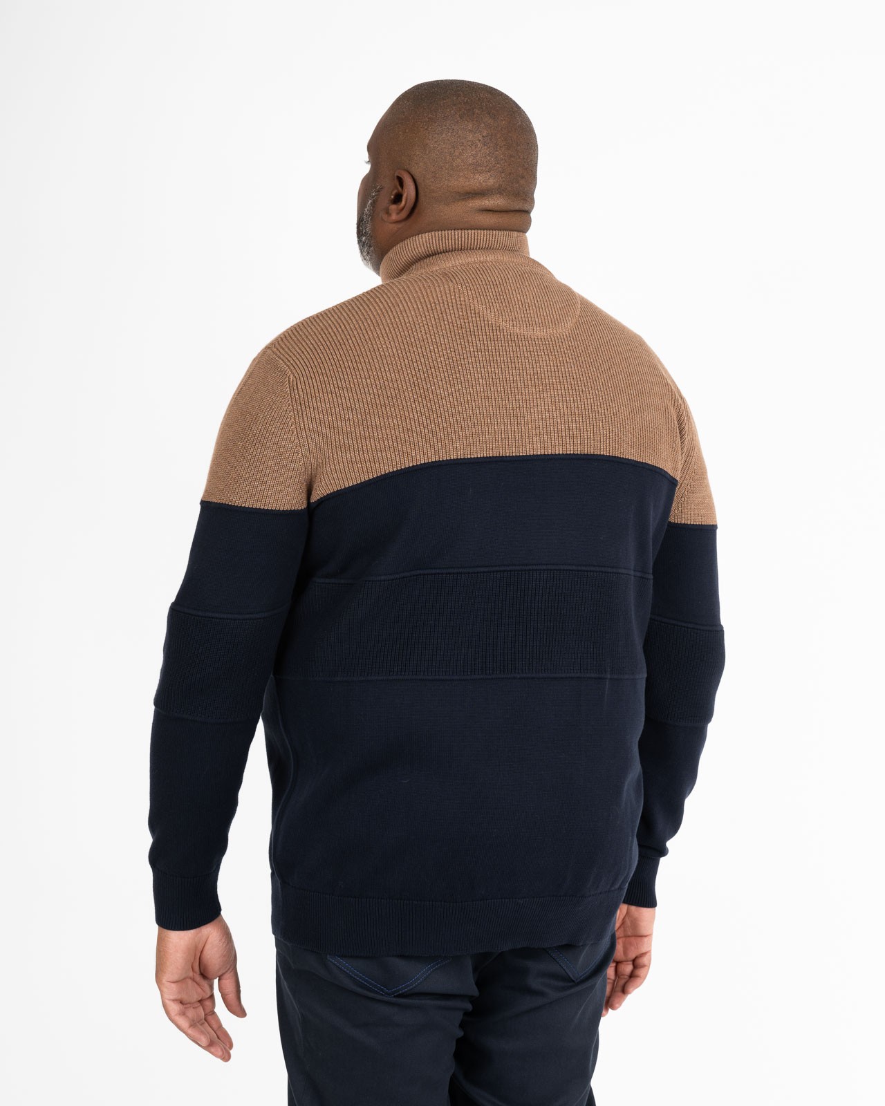 Gilet zippé grande taille marron