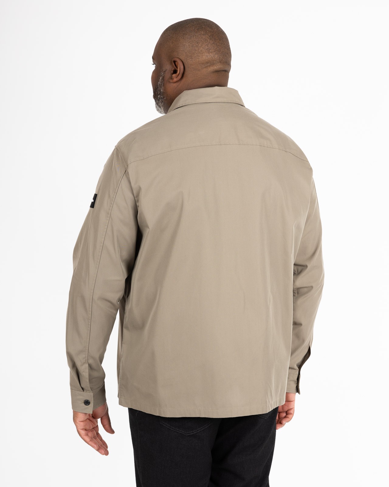 Surchemise grande taille beige