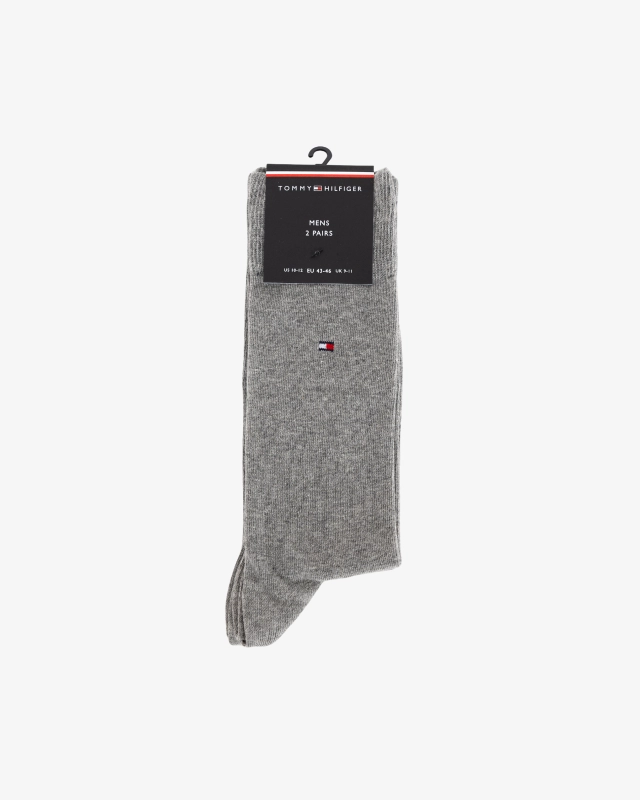 Pack de 2 paires de chaussettes grande taille gris