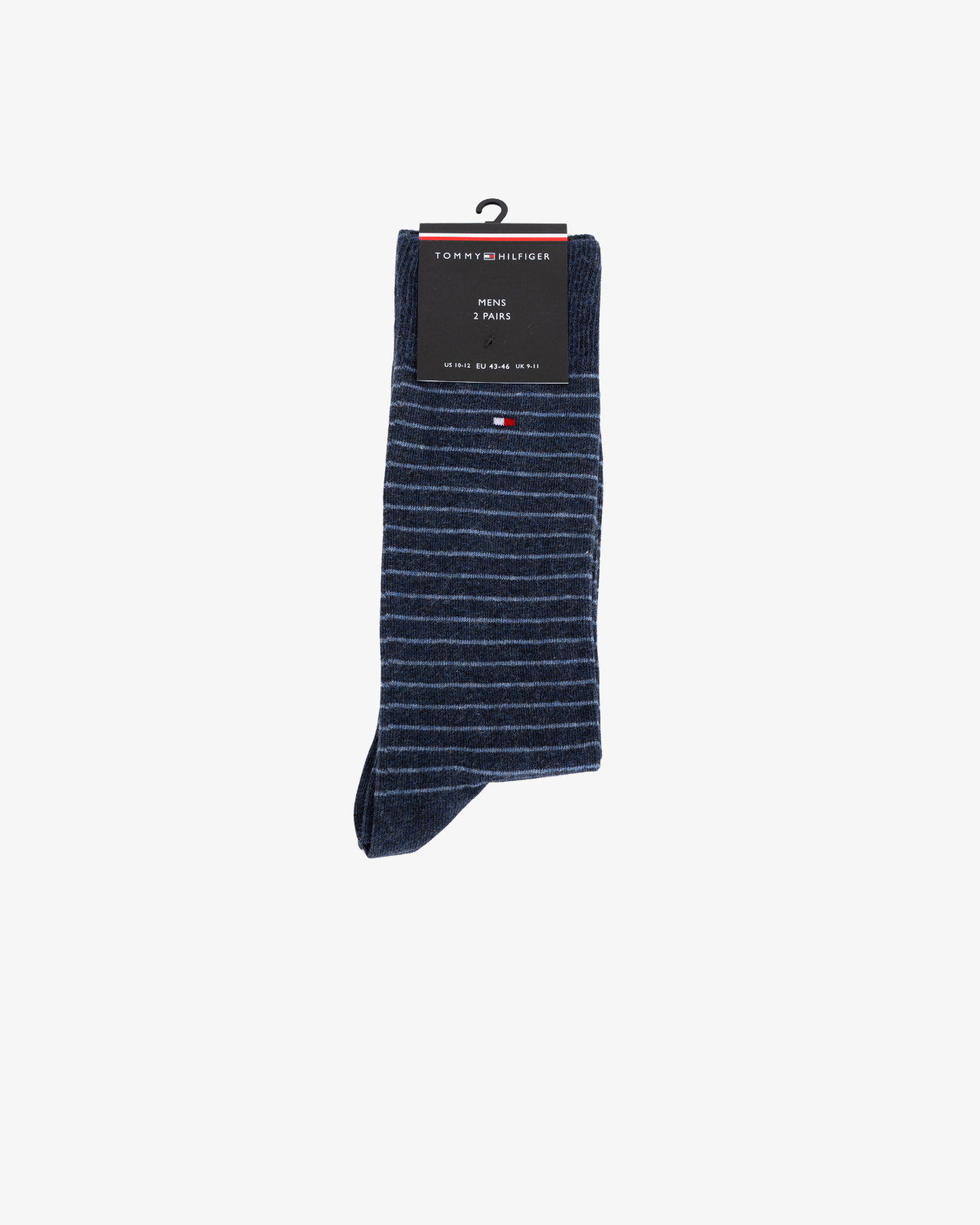 Pack de 2 paires de chaussettes grande taille bleu indigo et à rayures