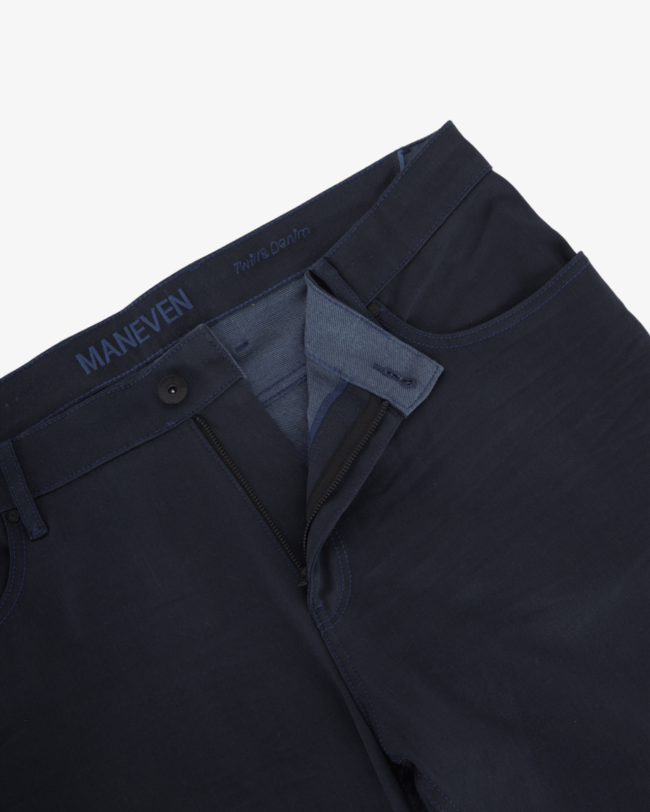 Jean 5 poches grande taille bleu marine