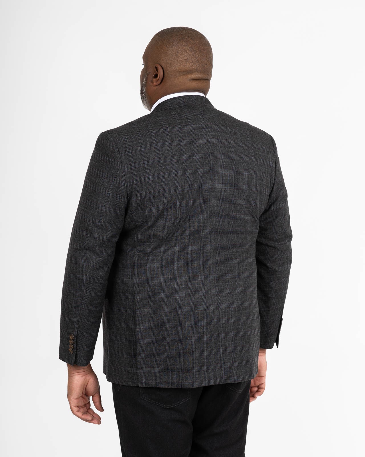 Veste Prince de Galles grande taille gris