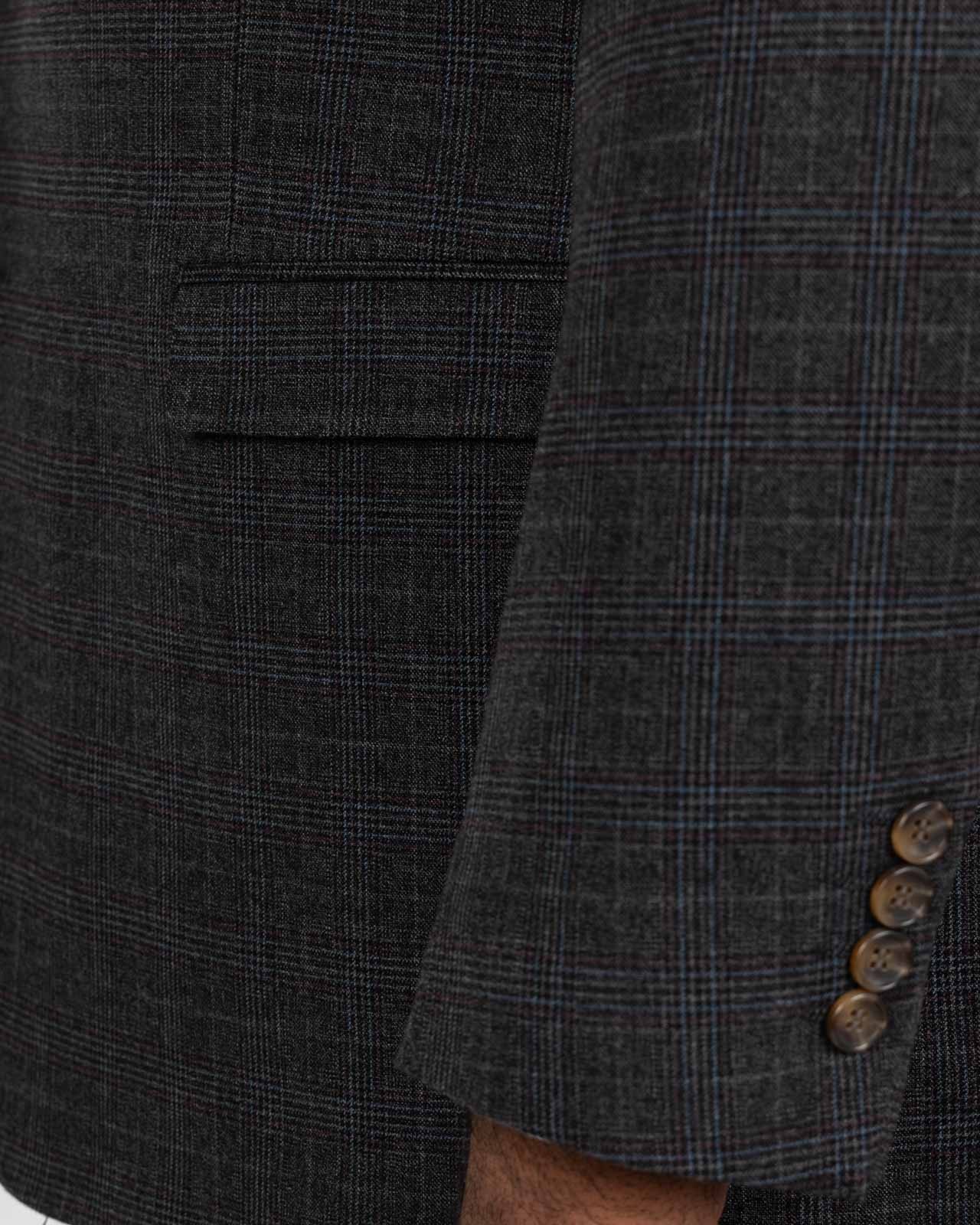 Veste Prince de Galles grande taille gris