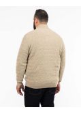 Pull en laine grande taille beige