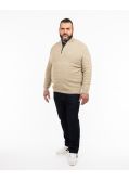 Pull en laine grande taille beige