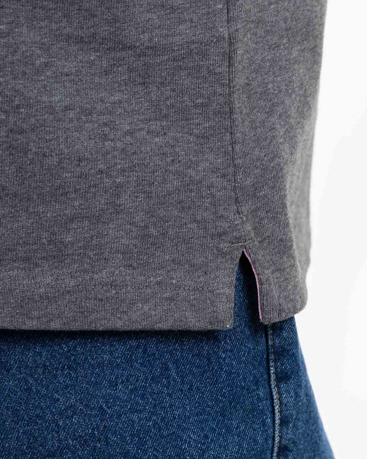 Polo manches longues jersey barbarian grande taille marron