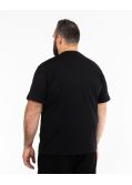 Lot 2 tee shirts grande taille Col V Noir en coton uni