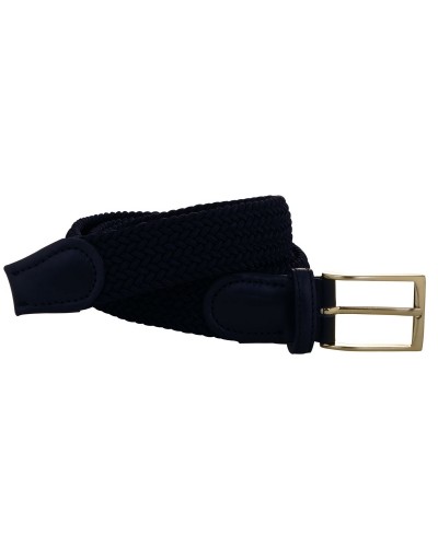 Ceinture bleue tressée grande taille : grande taille jusqu'à 120 cm