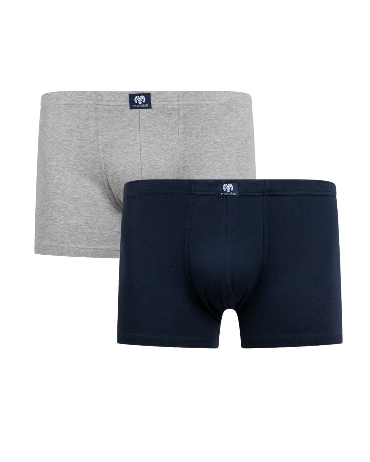 Lot de 2 boxers grande taille noir et gris