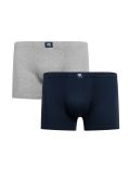 Lot de 2 boxers grande taille noir et gris