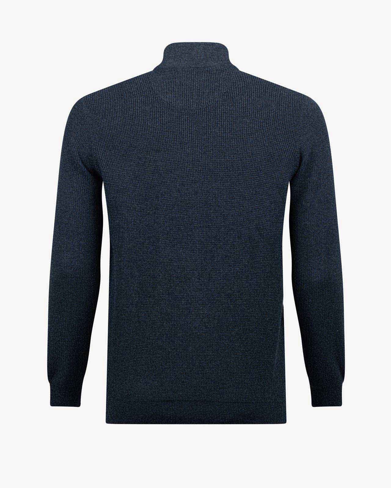 Gilet zippé grande taille bleu indigo