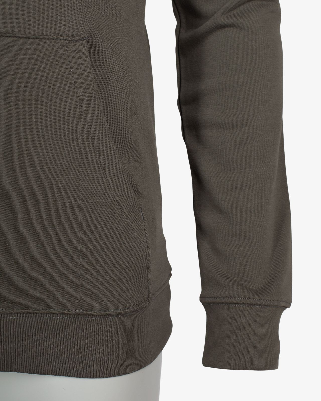 Sweat à capuche grande taille vert kaki