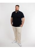 Polo piqué grande taille bleu marine