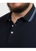 Polo piqué grande taille bleu marine