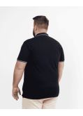 Polo piqué grande taille bleu marine