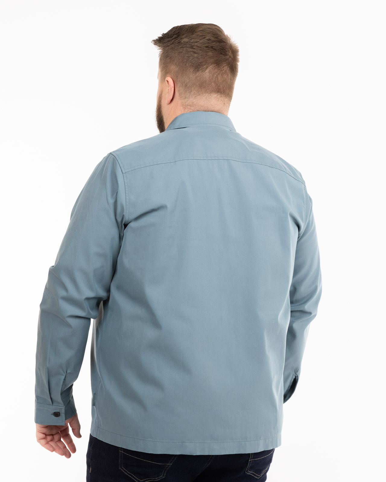 Surchemise grande taille bleu