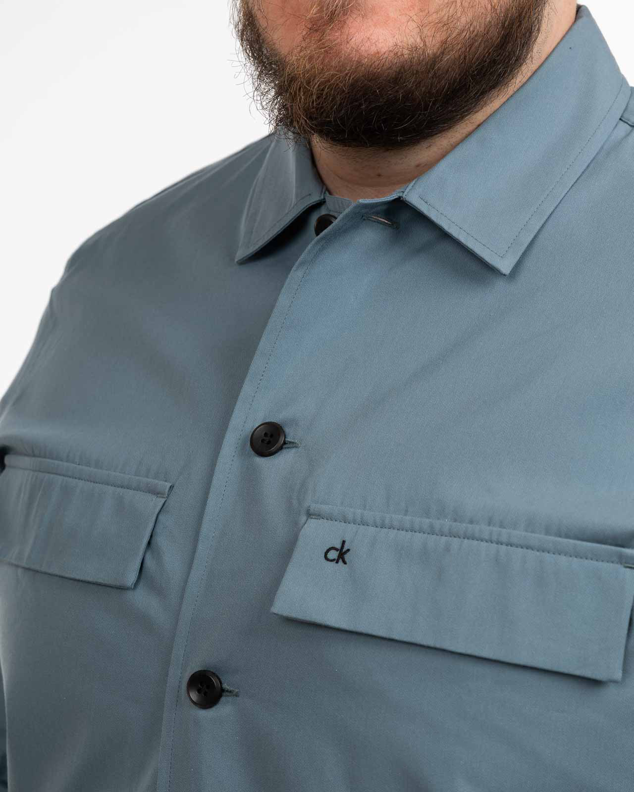 Surchemise grande taille bleu