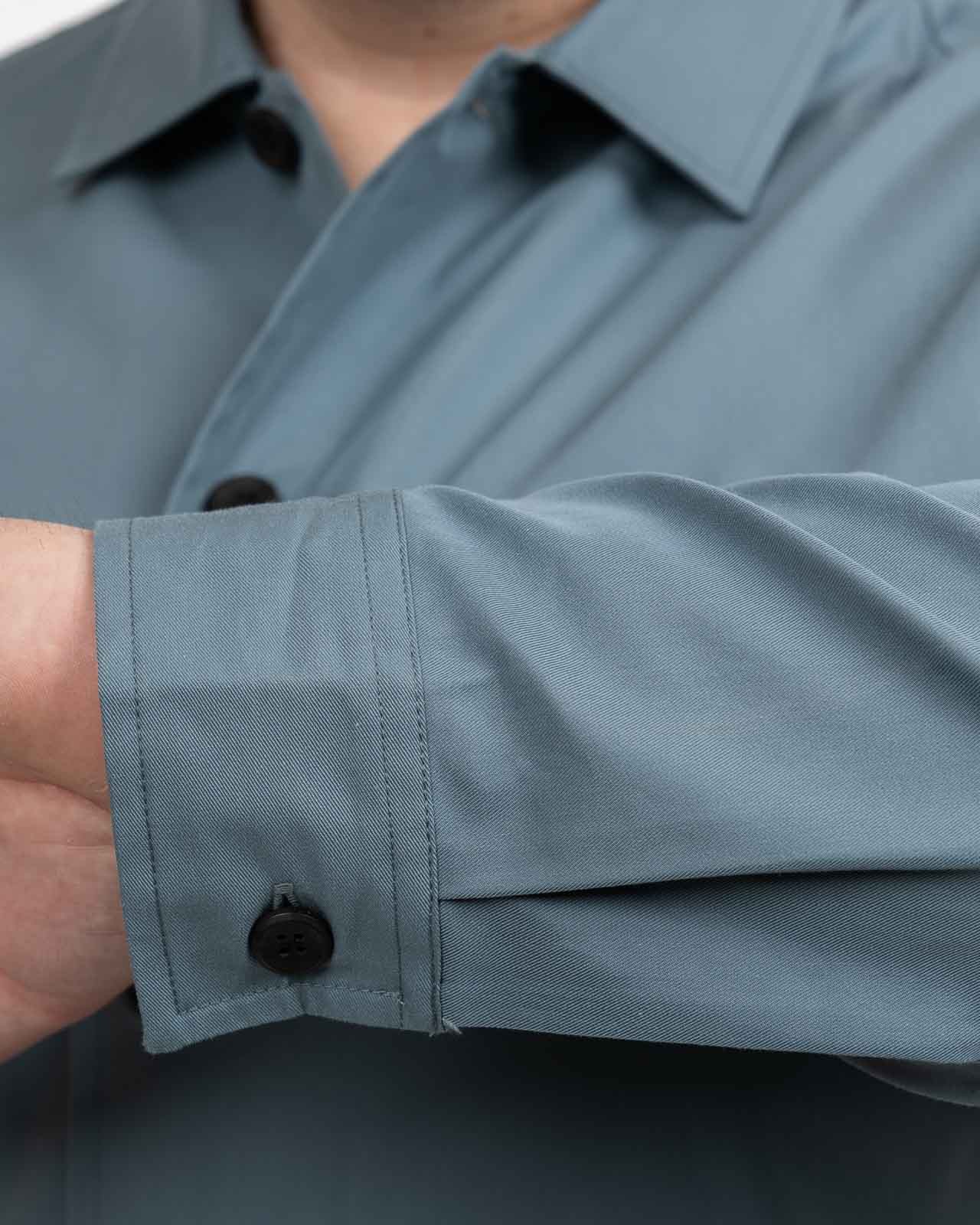 Surchemise grande taille bleu