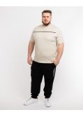 T-shirt grande taille beige