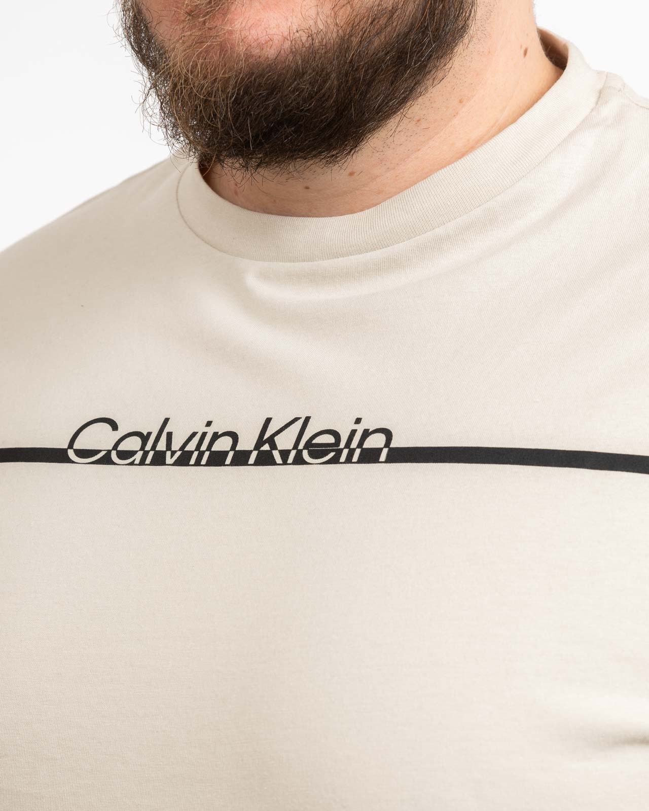 T-shirt grande taille beige