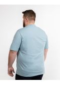 T-shirt col rond grande taille bleu clair