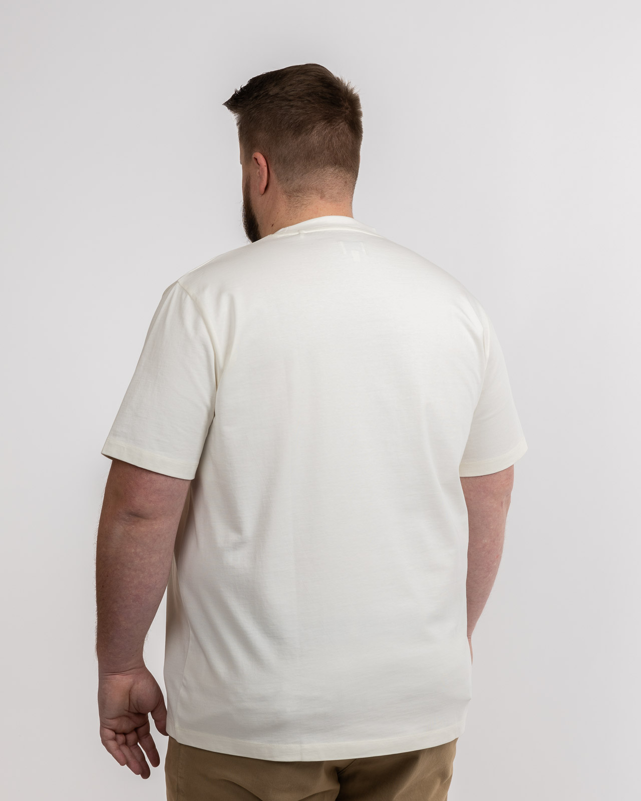 T-shirt oversized grande taille écru