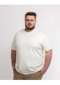 T-shirt oversized grande taille écru