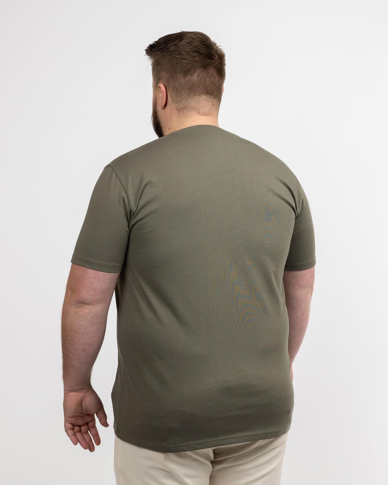 T-shirt grande taille vert kaki