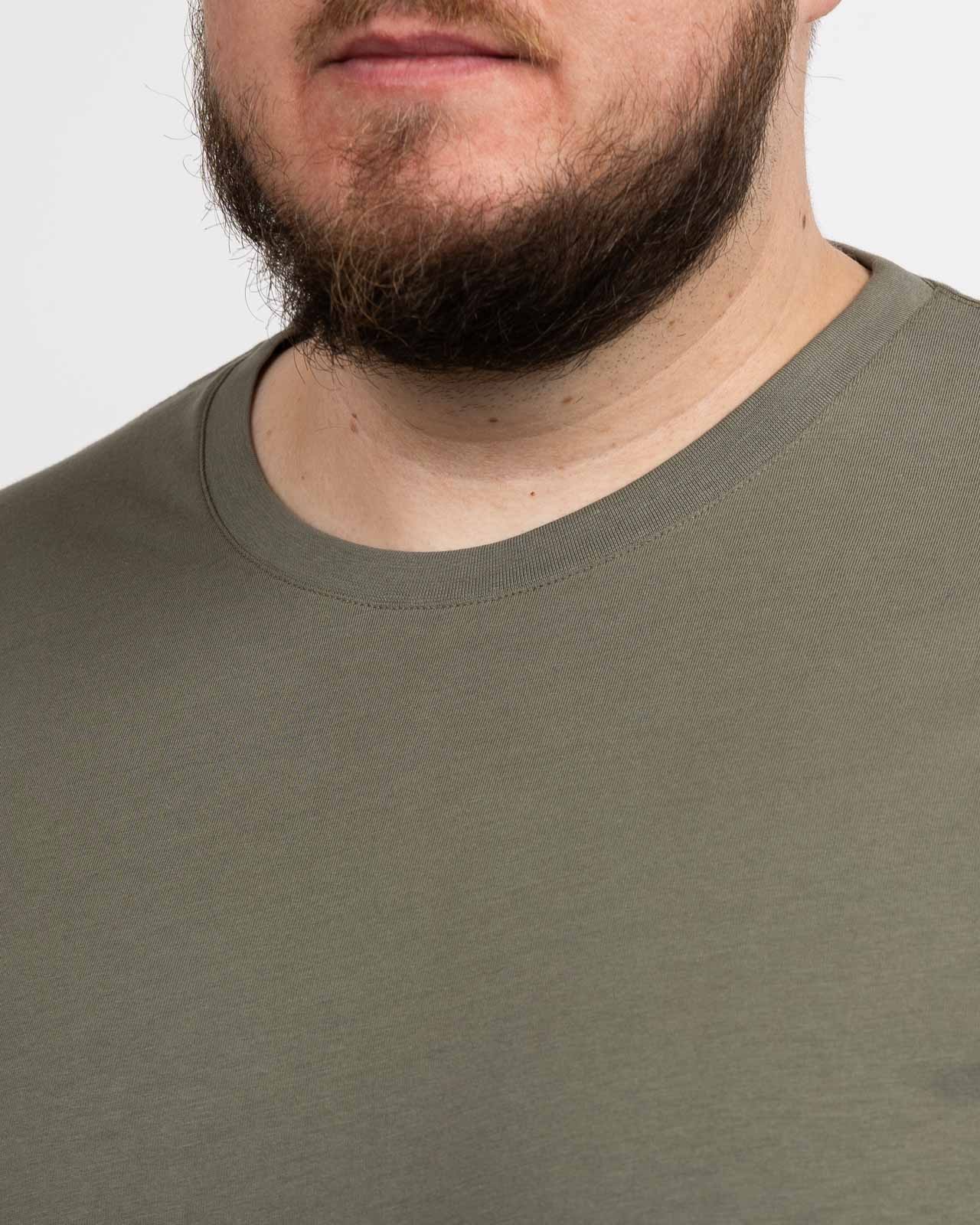 T-shirt grande taille vert kaki