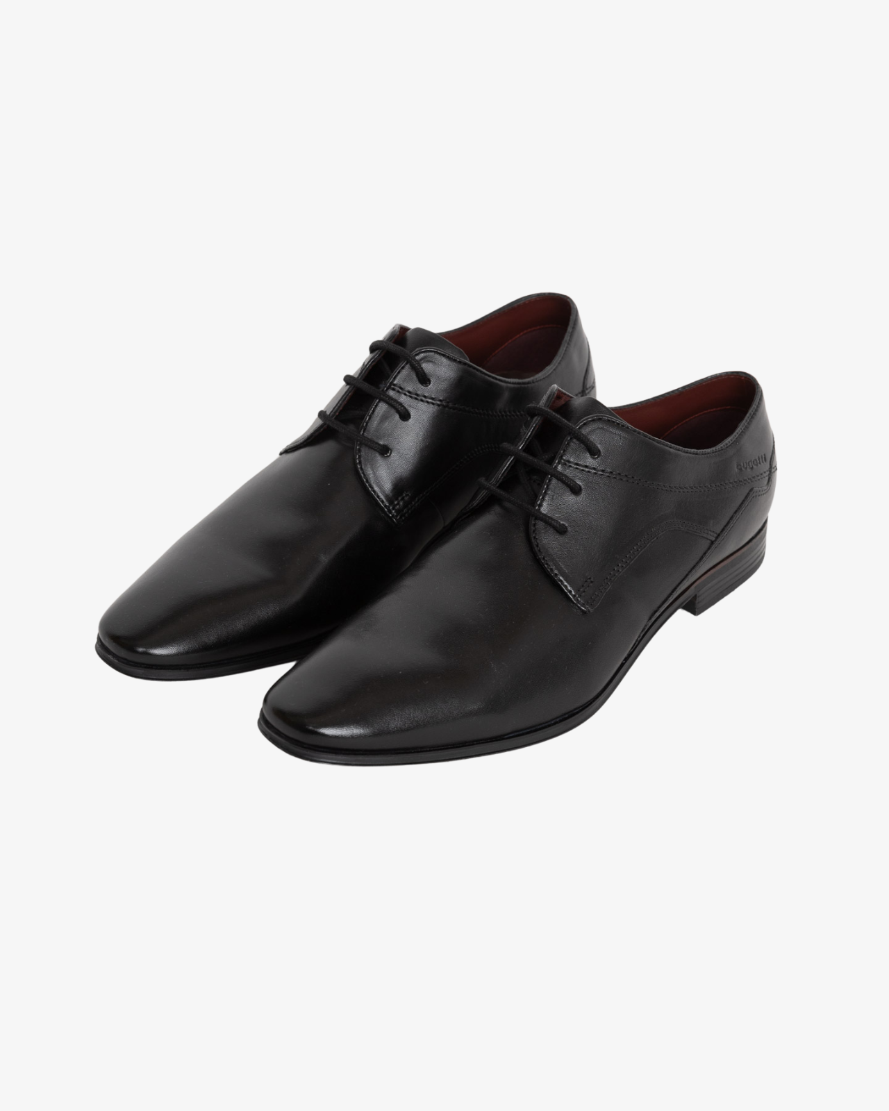 Chaussures en cuir mat grande taille noir