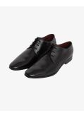 Chaussures en cuir mat grande taille noir