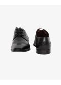 Chaussures en cuir mat grande taille noir