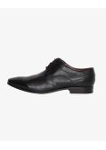 Chaussures en cuir mat grande taille noir