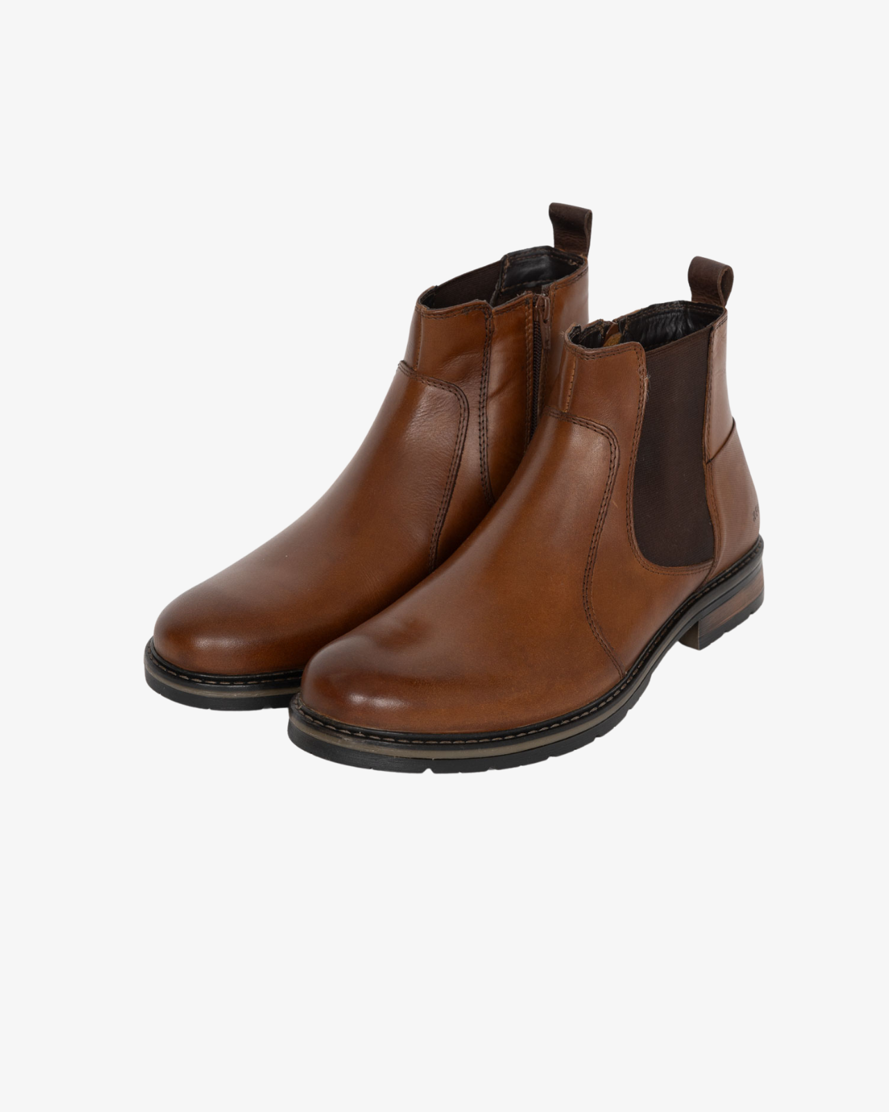 Bottines Elster grande taille cognac