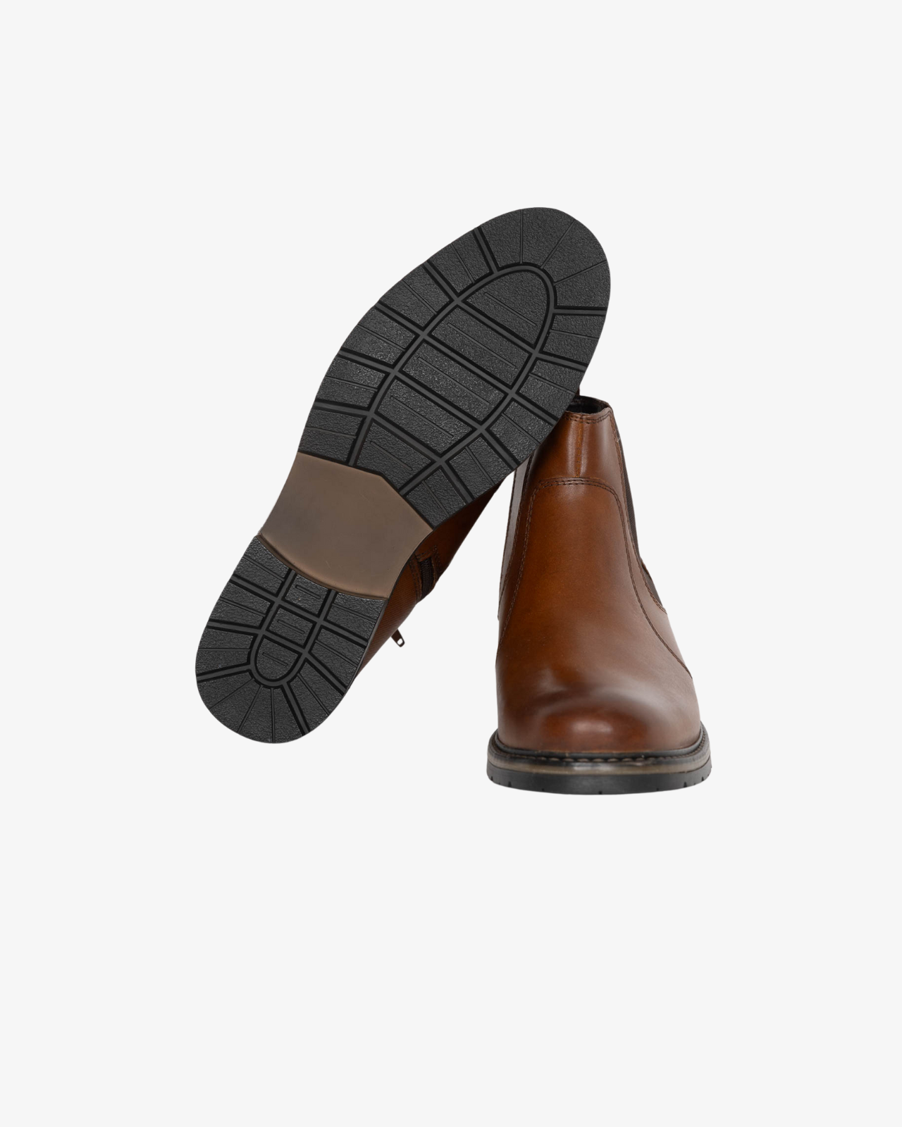 Bottines Elster grande taille cognac