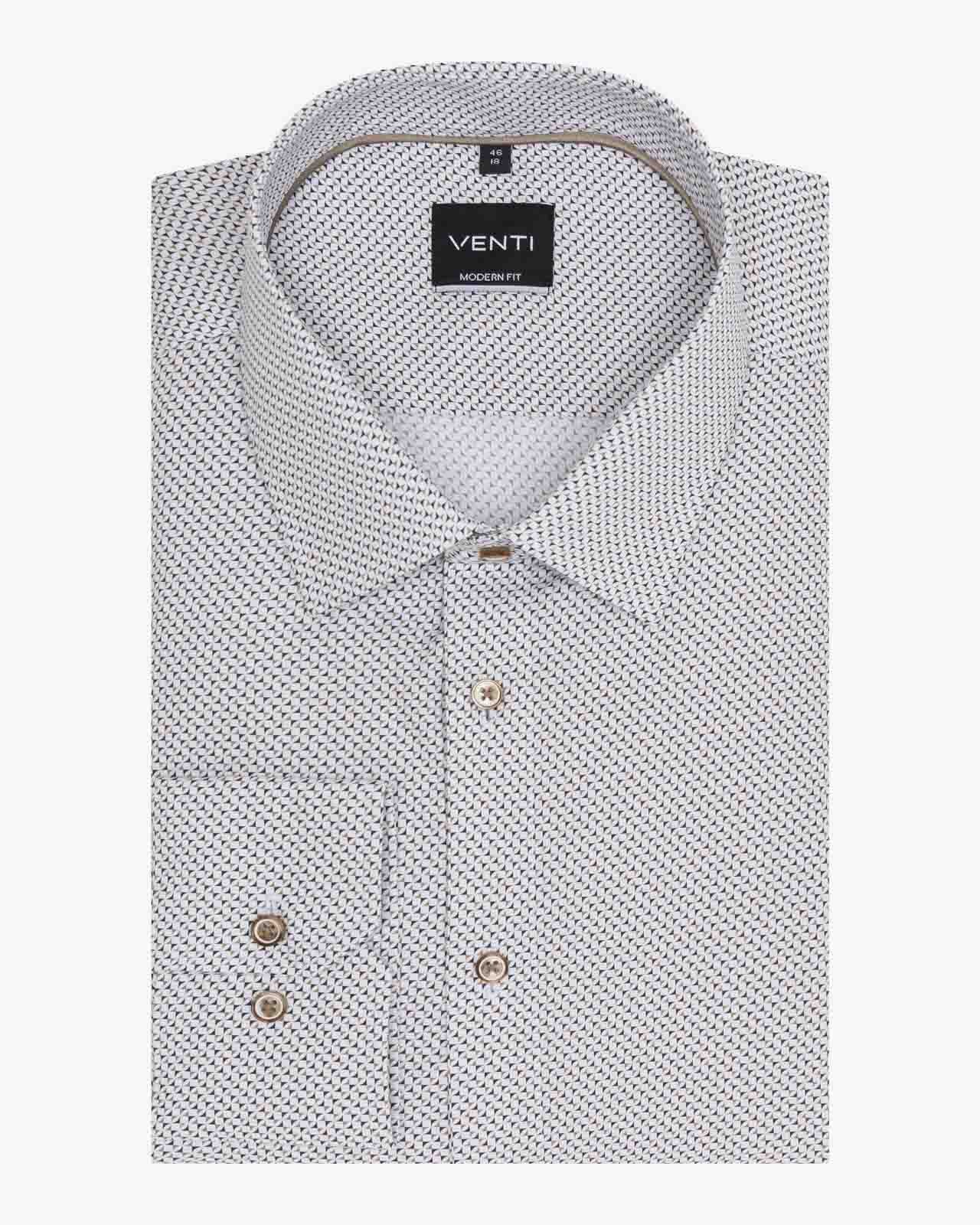 Chemise popeline pour homme grand beige