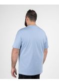 T-shirt col rond grande taille bleu clair