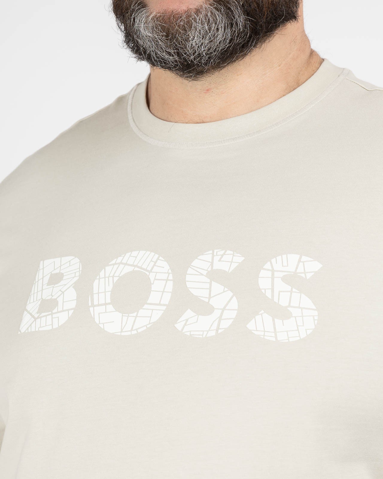 T-shirt grande taille beige